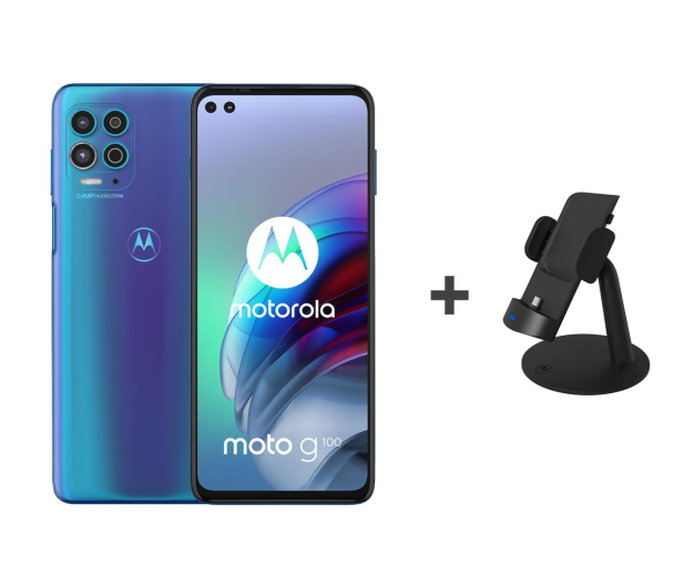 Motorola Moto G100 5G 8/128GB Iridescent Ocean 90Hz + Dock - 698174 - zdjęcie